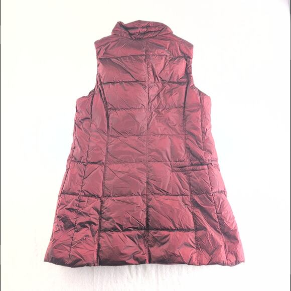 L'ATELIER NWT & Accessory Pouch Duck Down Puffer Vest Garnet Red Women's XL - Picture 12 of 12